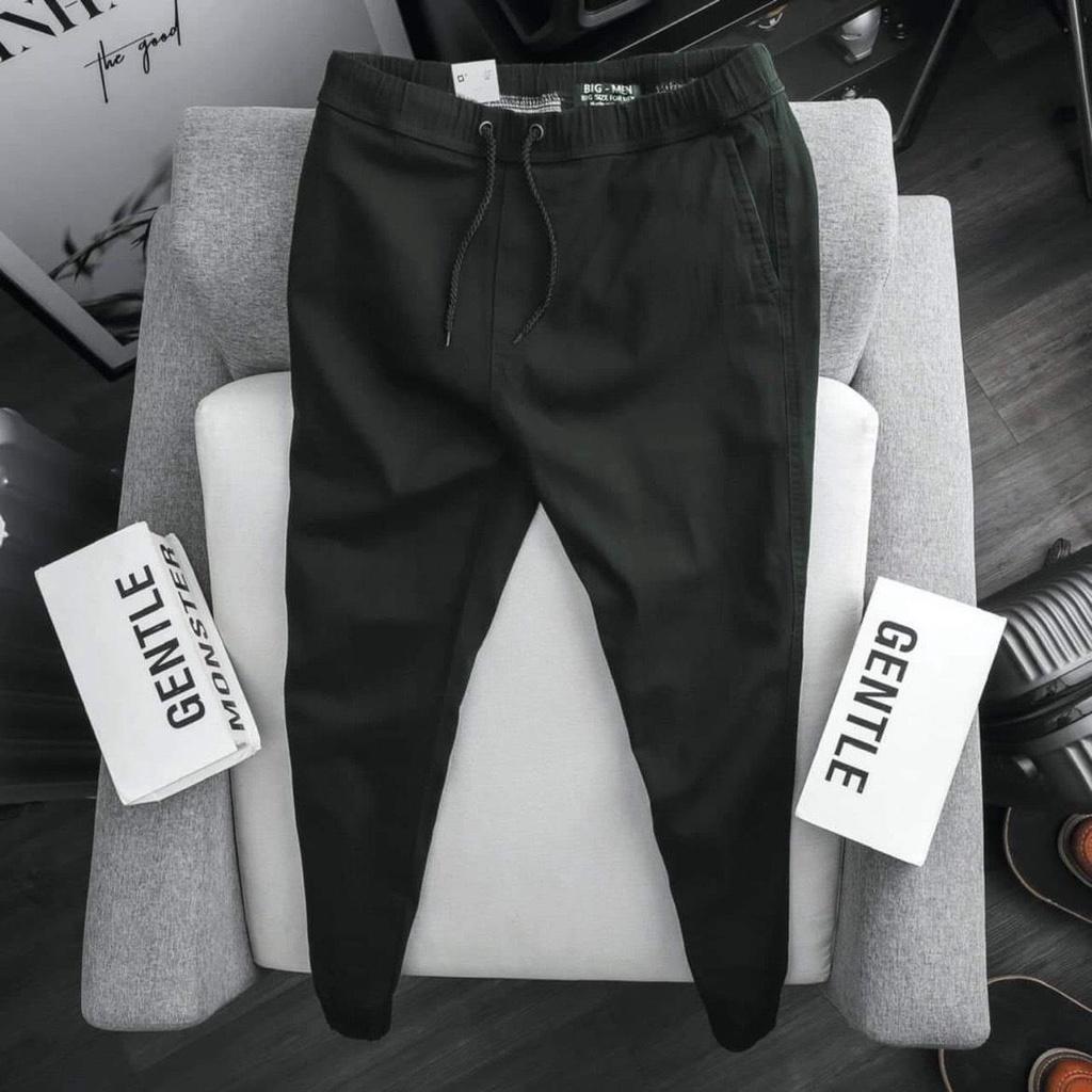 Quần nam kaki jogger ống túm slimfit, chất vải mềm mịn bigsize