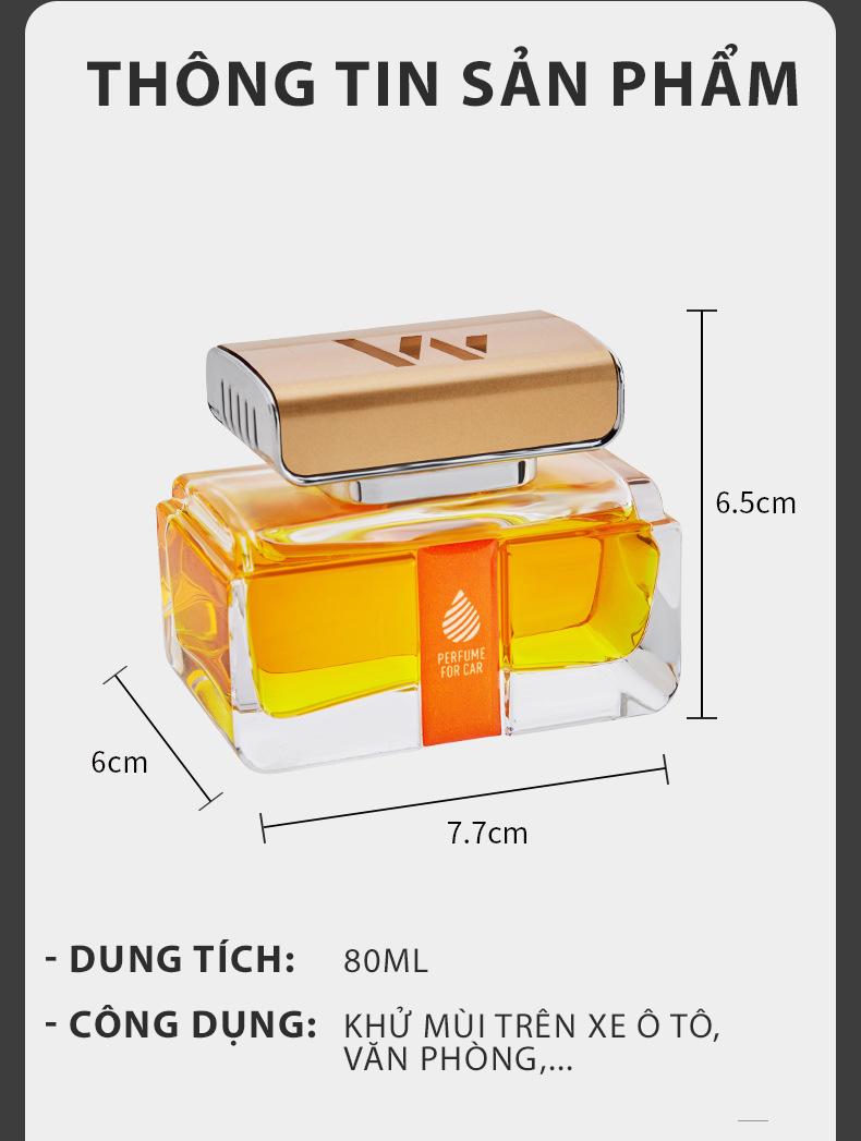 Nước hoa ô tô cao cấp -  Nước hoa trang trí, khử mùi, làm thơm xe hơi