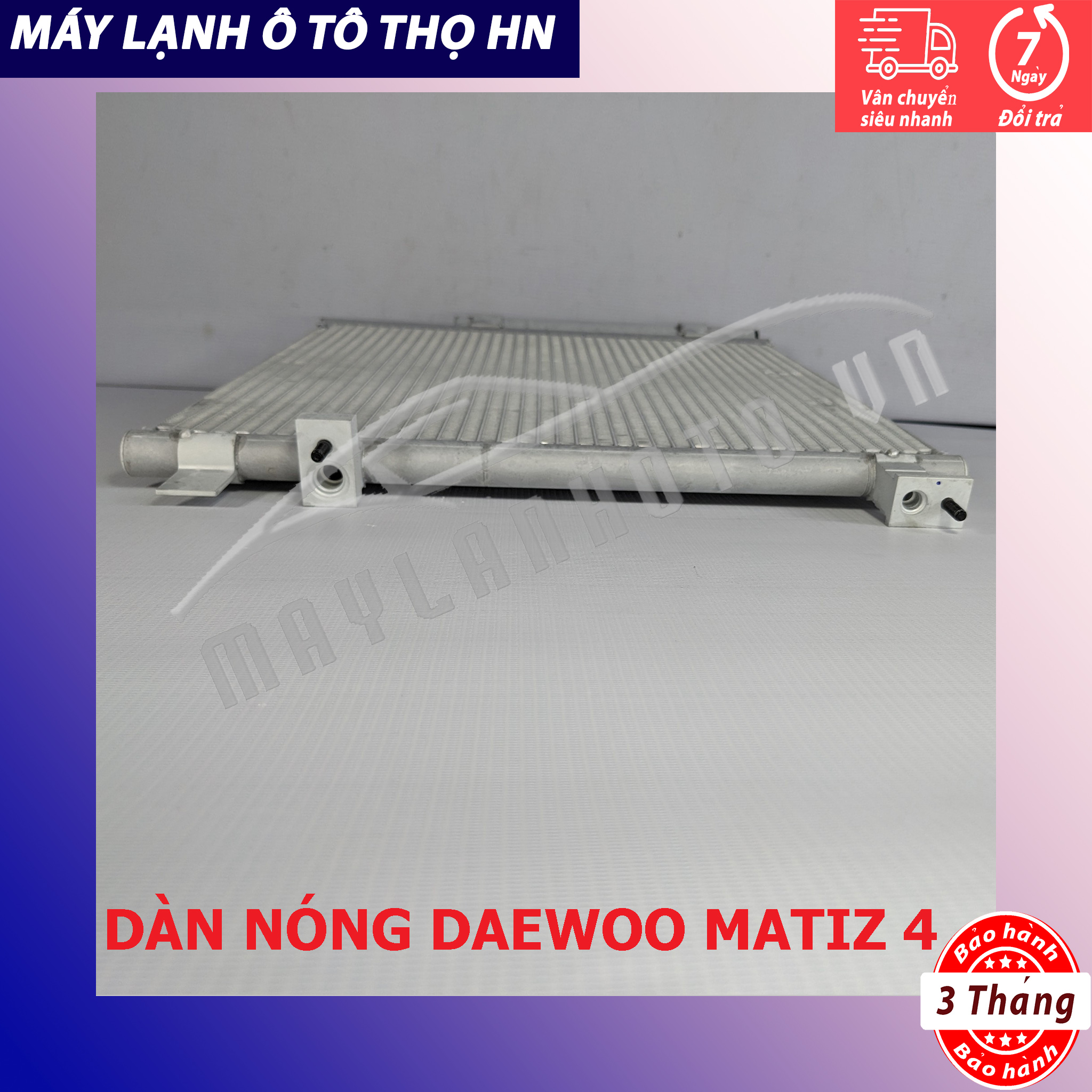 Dàn (giàn) nóng Daewoo Matiz 4 - Chevrolet Spark - Groove 2012 2013 2014 2015 Hàn Quốc 12 13 14 15