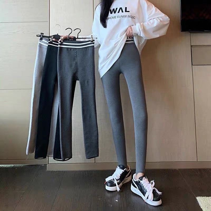 Quần legging cạp viền len tăm lót lông QC cho nữ Q086