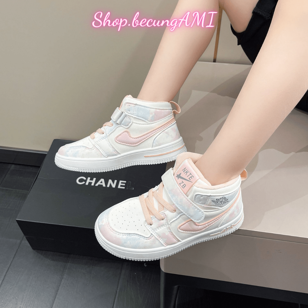 Giày thể thao cho bé gái màu Hồng từ 3-12 tuổi loại 1 – Giày trẻ em bé gái nhẹ êm đẹp