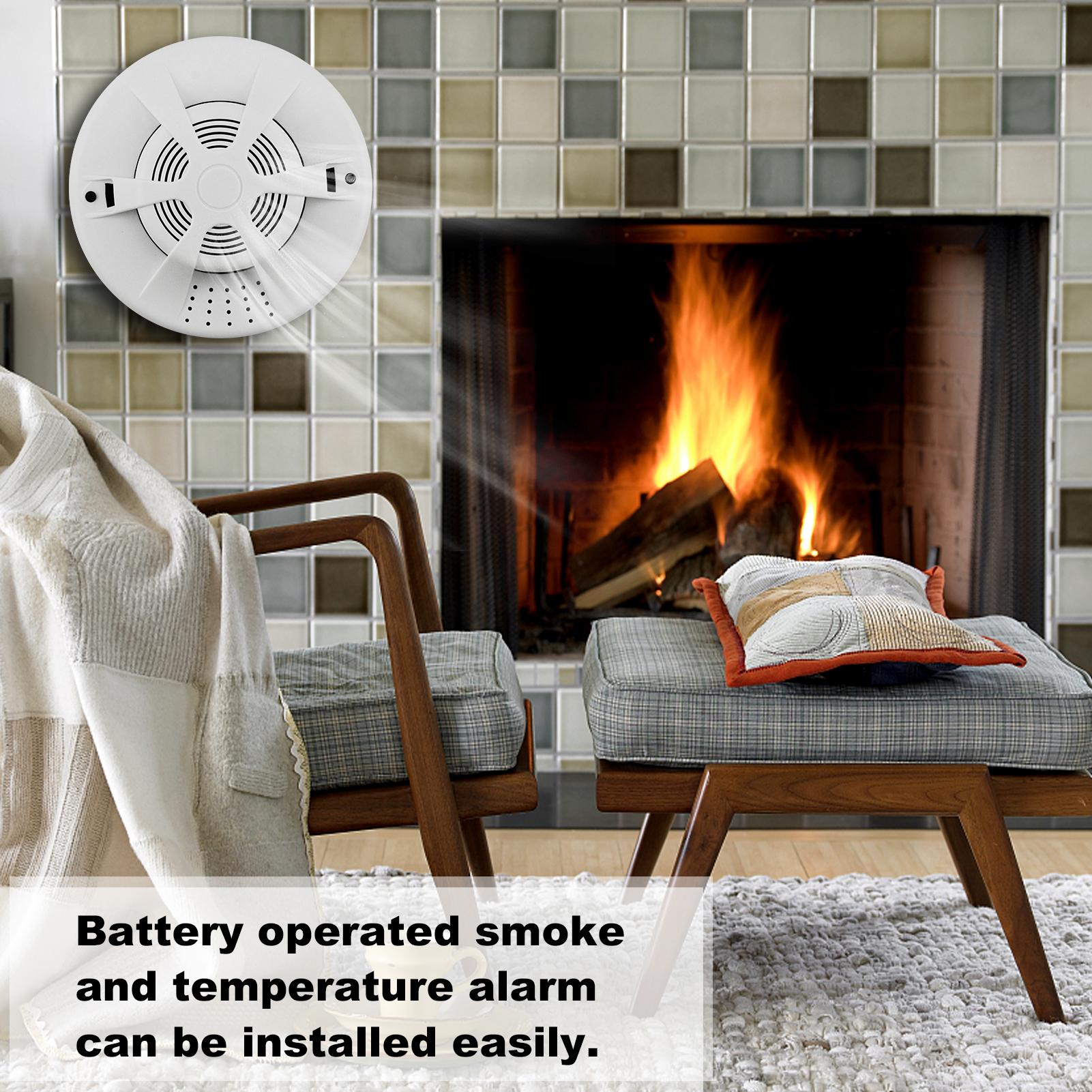 Máy báo động phát hiện khói hoạt động bằng Pin 9V