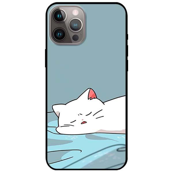 Ốp lưng dành cho iPhone 12 Mini - iPhone 12 - iPhone 12 Pro - iPhone 12 Pro Max - Mèo Con Nằm Ngủ