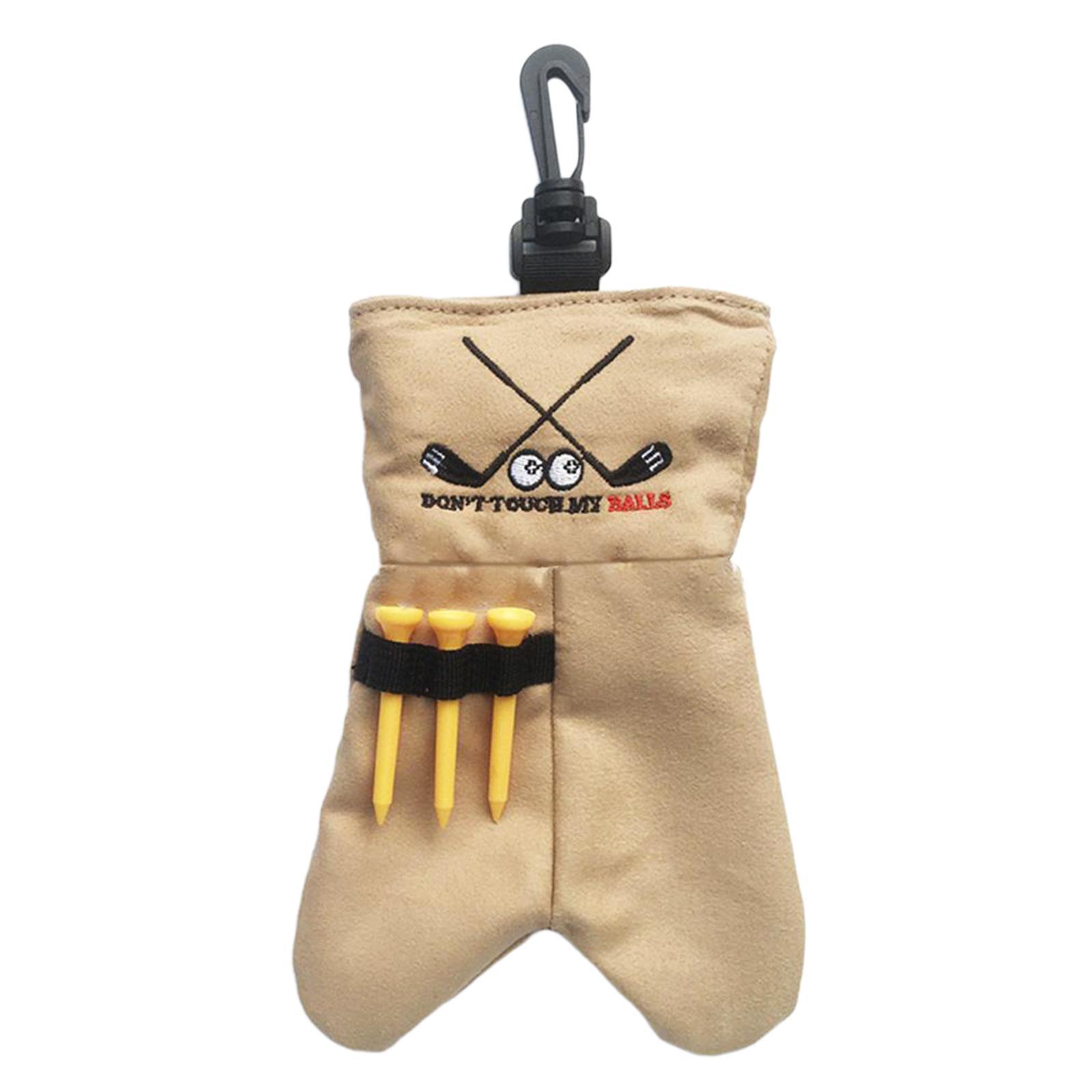 2Pcs Golf Ball Bag Pouch Holder Case Waist Bag Men Women Gift Outdoor Sports