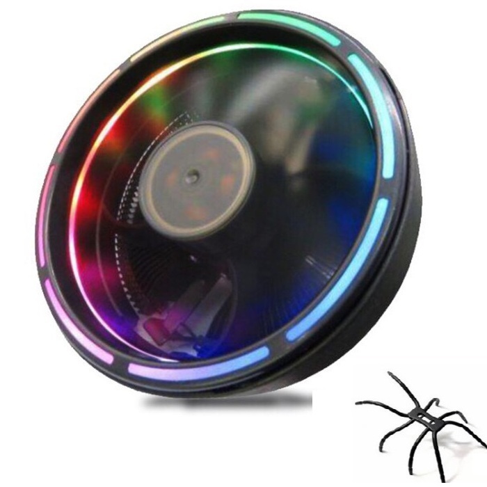 Quạt tản nhiệt CPU Led RGB 16 Triệu Màu, 366 Hiệu Ứng - Tự Động Đổi Màu Không Cần Hub +Tặng giá đở điện thoại