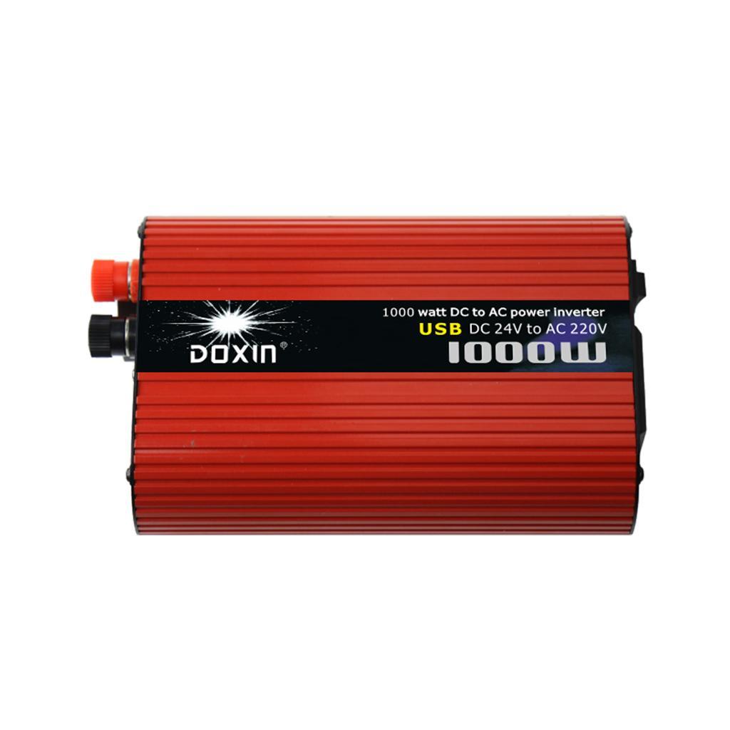 Car 1000W Power Inverter DC 24V to  220V Sine Wave Dual USB Converter