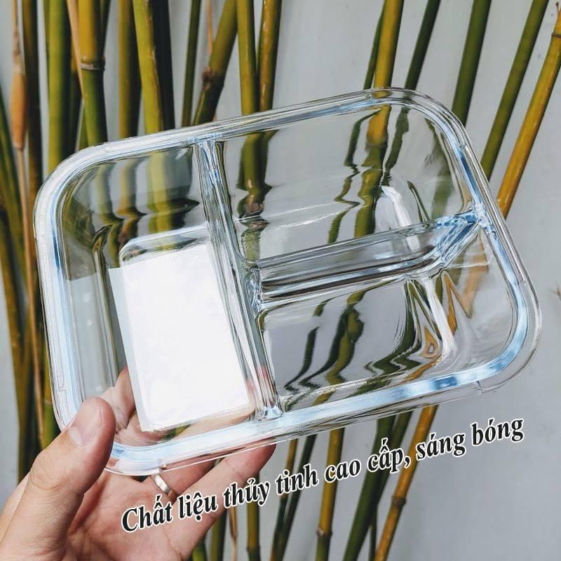 PHỤ KIỆN HỘP CƠM THỦY TINH 3 NGĂN 1000ml - HỘP THỦY TINH TRÒN 400ml tiện lợi