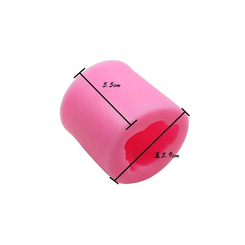 Khuôn Silicon Búp Hồng Nụ Hồng Cao 5,5cm