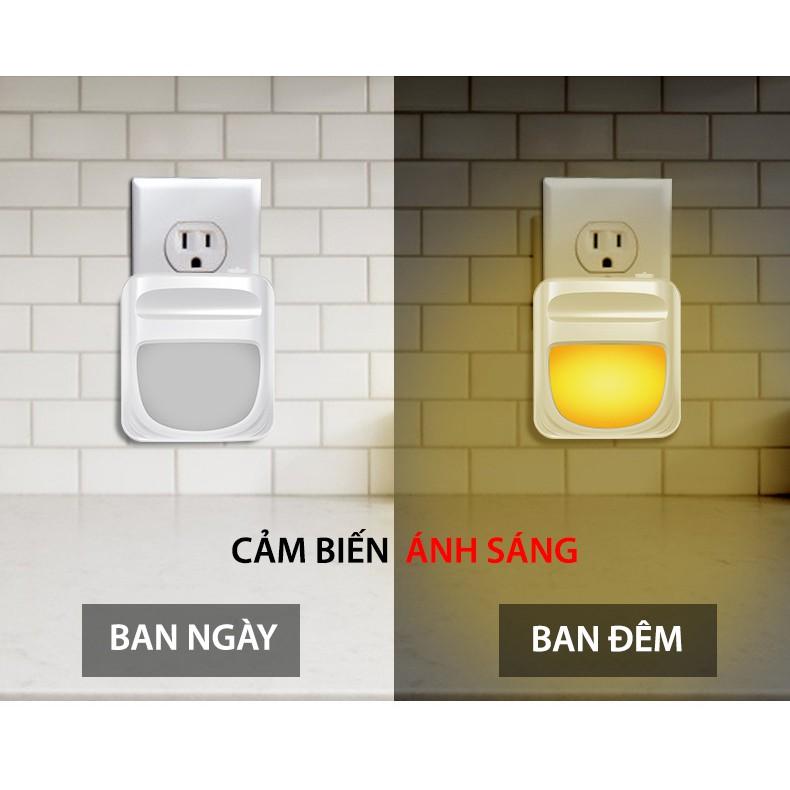 Đèn Ngủ Tự Động Sáng Khi Tối, Ánh Sáng Dịu Bảo Vệ Mắt Cho Bé (điều chỉnh được độ sáng)