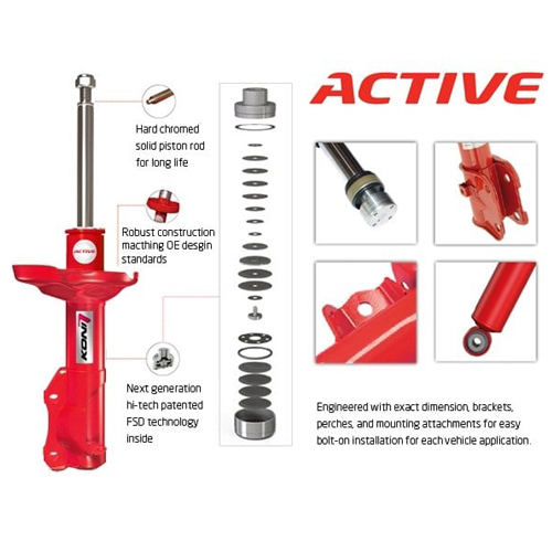 Giảm xóc trước trái BMW 3-Series , 1-Series . Hàng cao cấp Special Active hãng KONI xuất xứ từ Hà Lan, 87451014L, 31316786005, 31316786015, 31316768215