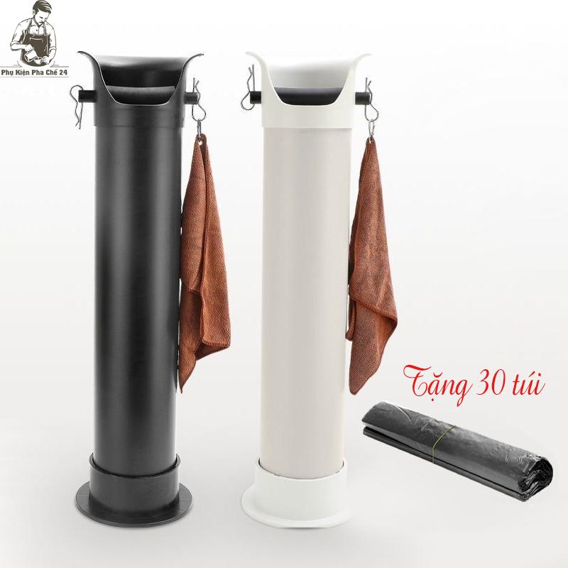 Hộp Đập Bã Cà Phê Dạng Đứng Ống Tròn Cao Knock Box