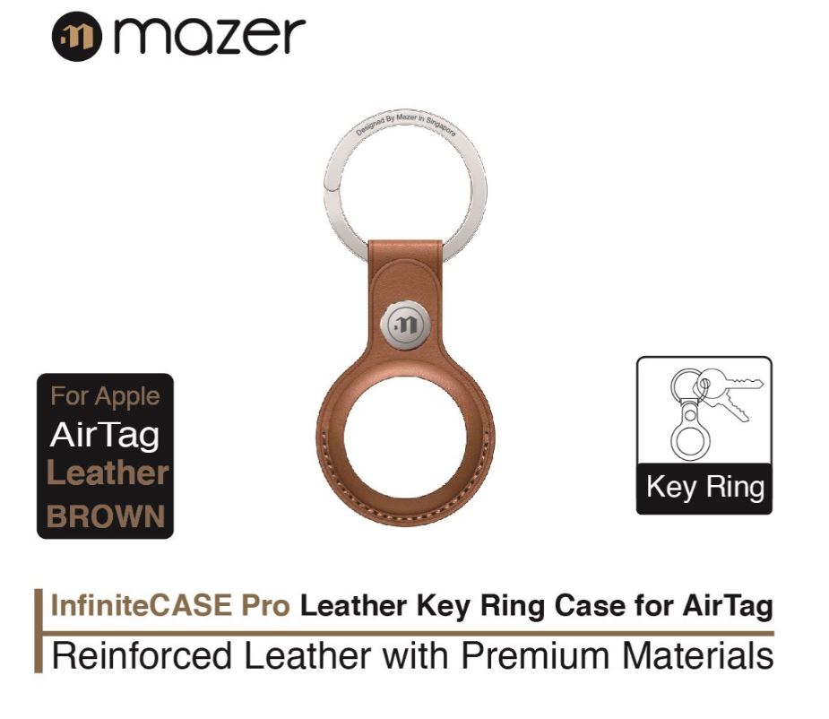 Vỏ Mazer Leather KeyRing dành cho AirTag