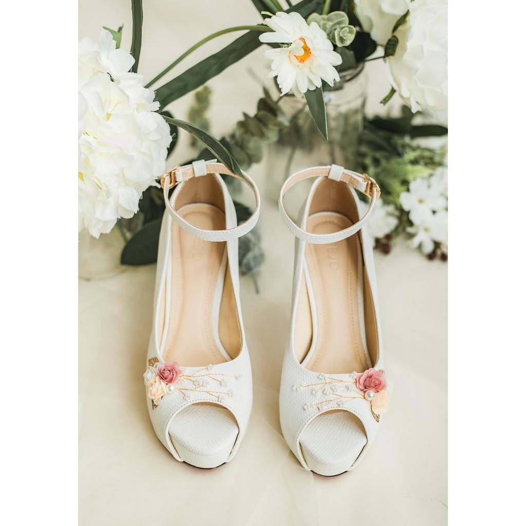 GIÀY CƯỚI - GIÀY CÔ DÂU BEJO H87 3 HOA, BABY - WEDDING SHOES