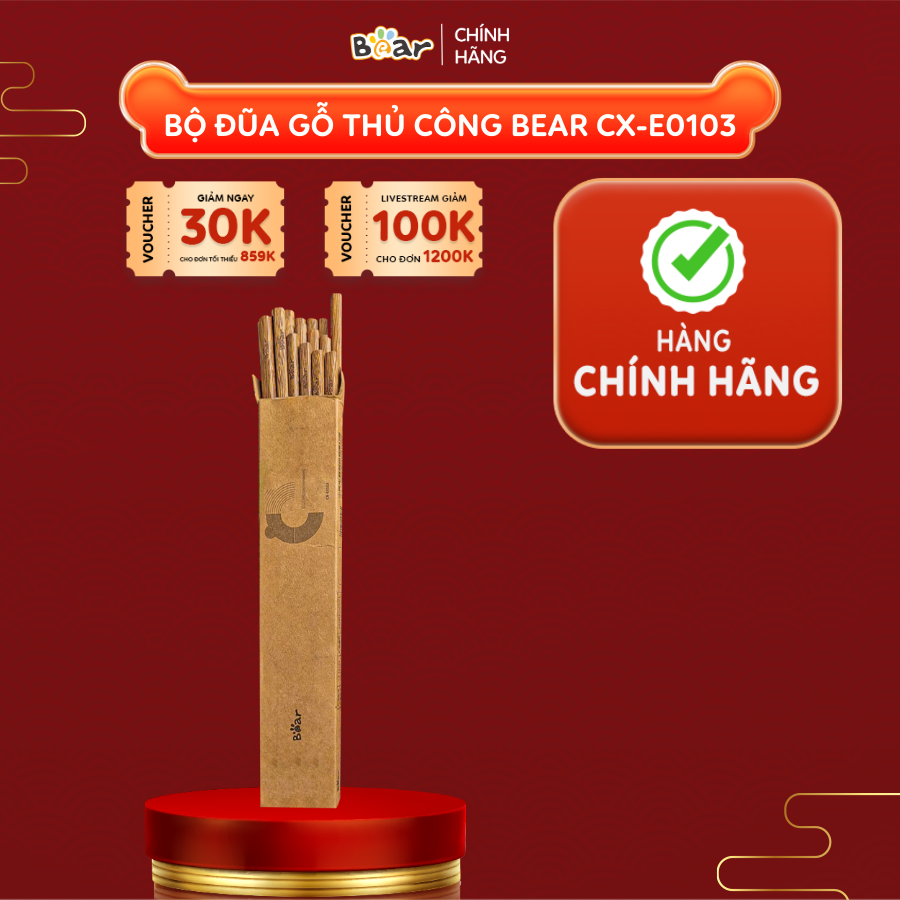 Đũa Bear cao cấp, chất liệu an toàn CX-E0103
