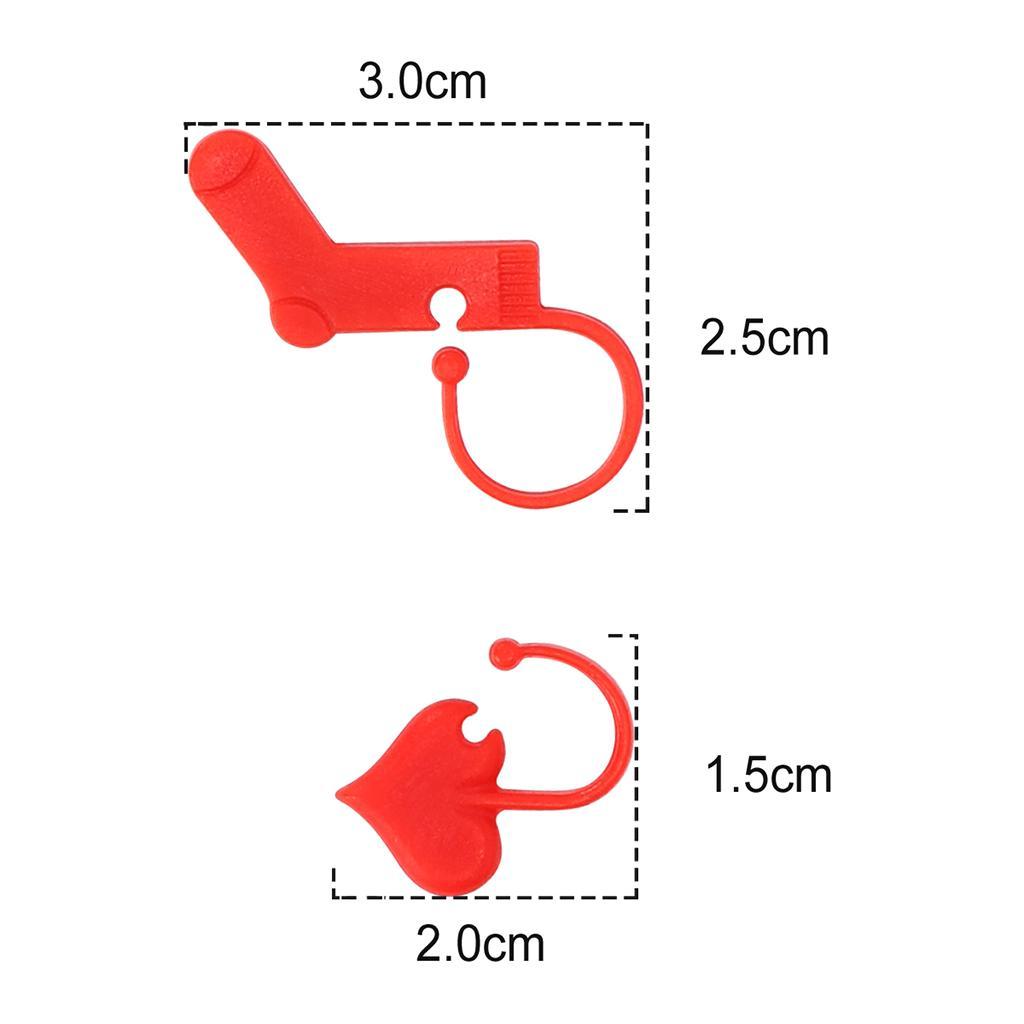 50pcs Heart Knitting Crochet Stitch Markers Holder