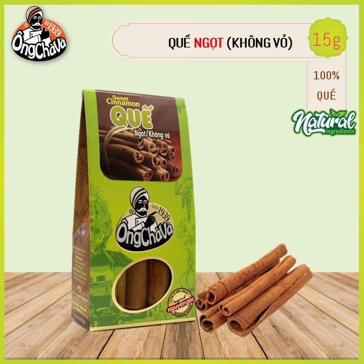 Quế Ngọt Không Vỏ Ông Chà Và 15g (Sweet Cinnamon) - Hộp Giấy