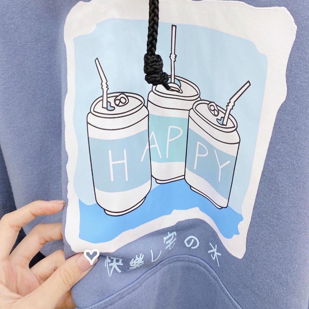 Áo Khoác Hoodie Nỉ Bông in Coffee - Form Rộng Unisex Nam Nữ Ulzzang KUN