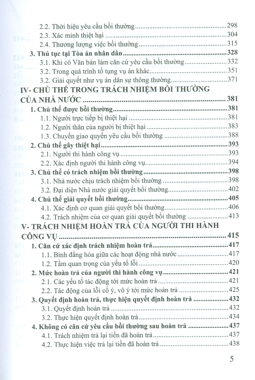 PHÁP LUẬT VIỆT NAM VỀ TRÁCH NHIỆM BỒI THƯỜNG CỦA NHÀ NƯỚC (Sách chuyên khảo)