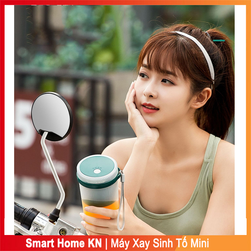 Máy xay sinh tố cầm tay mini đa năng sạc điện dung tích 300ml