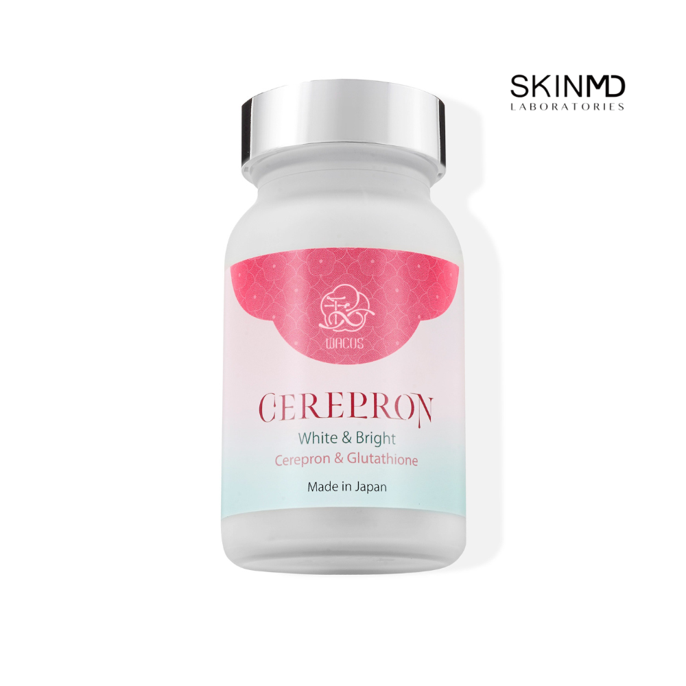 Viên uống trắng da kép WACOS CEREPRON Lọ 60 viên Làm da trắng sáng từ bên trong, mờ thâm nám, tàn nhang ngăn ngừa lão hóa, giảm nếp nhăn, chảy xệ