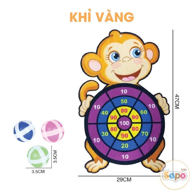Đồ Chơi Bảng Bóng Ném Dính Rèn Luyện Tính Tập Trung Cho Bé Tặng Kèm 3 Bóng