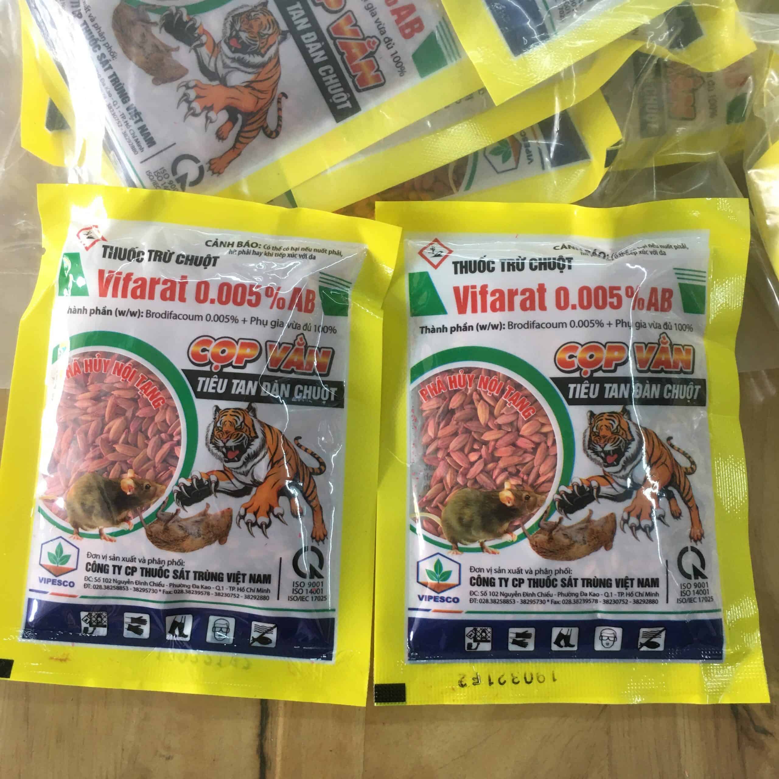 Thuốc diệt chuột thế hệ mới VIFARAT gói 50gr