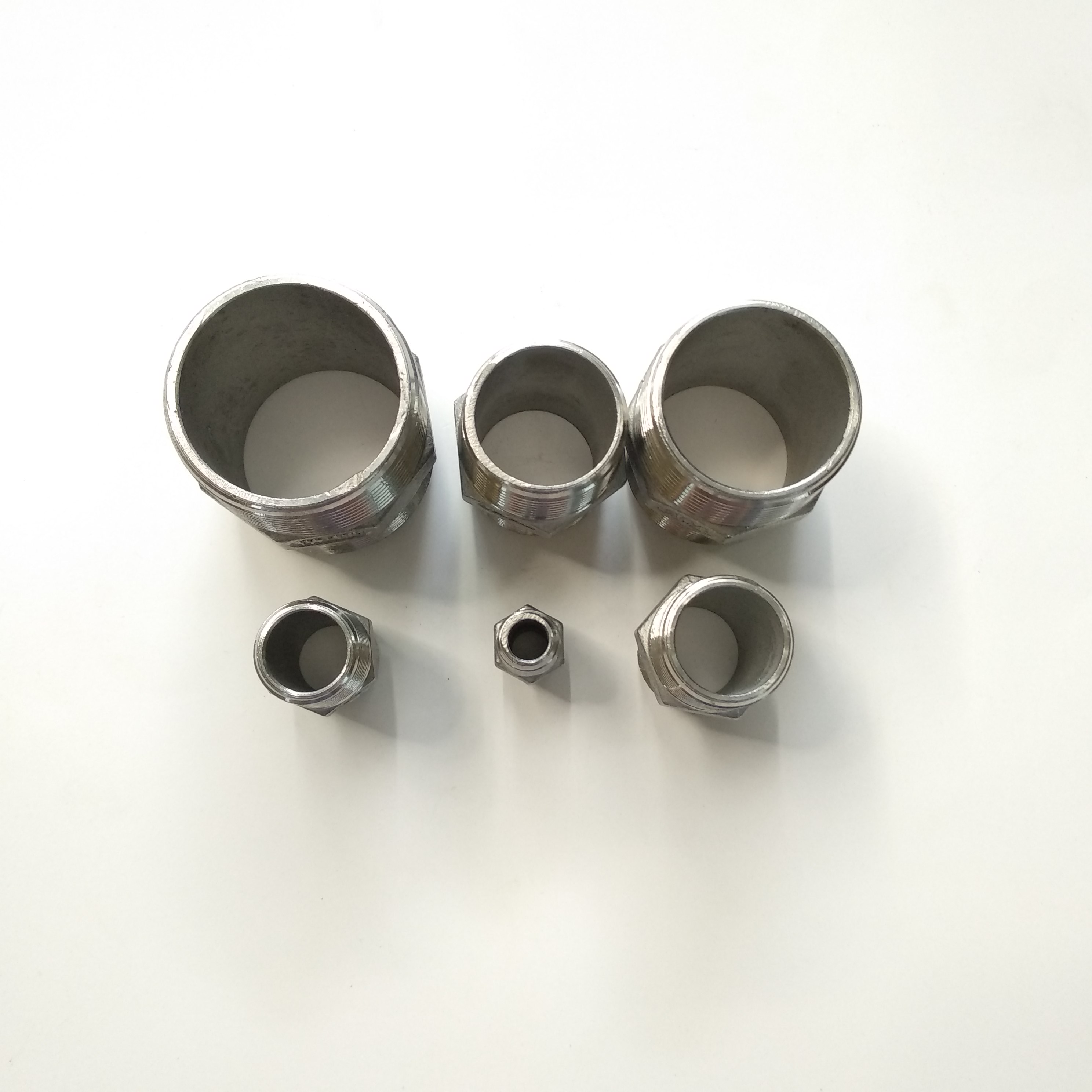 Nối 2 đầu ren inox 304 phi 21
