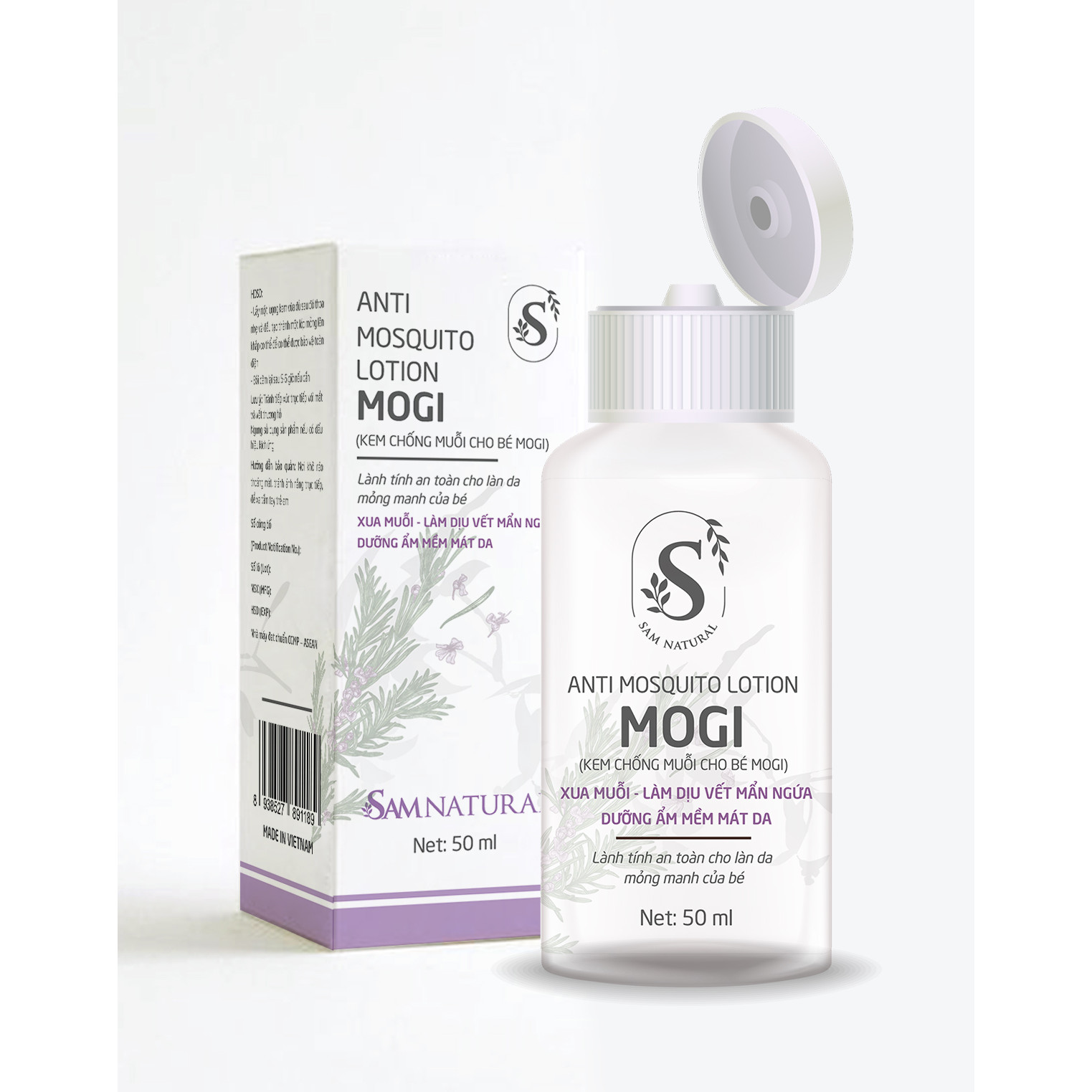 Kem chống muỗi Mogi Sam Natural 50ml