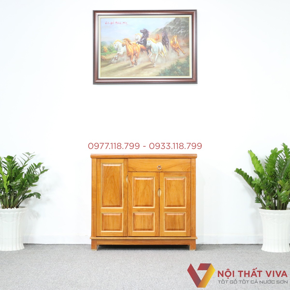 Tủ Giày Dép Gỗ Gõ Đỏ 3 Cánh Đẹp Giá Rẻ