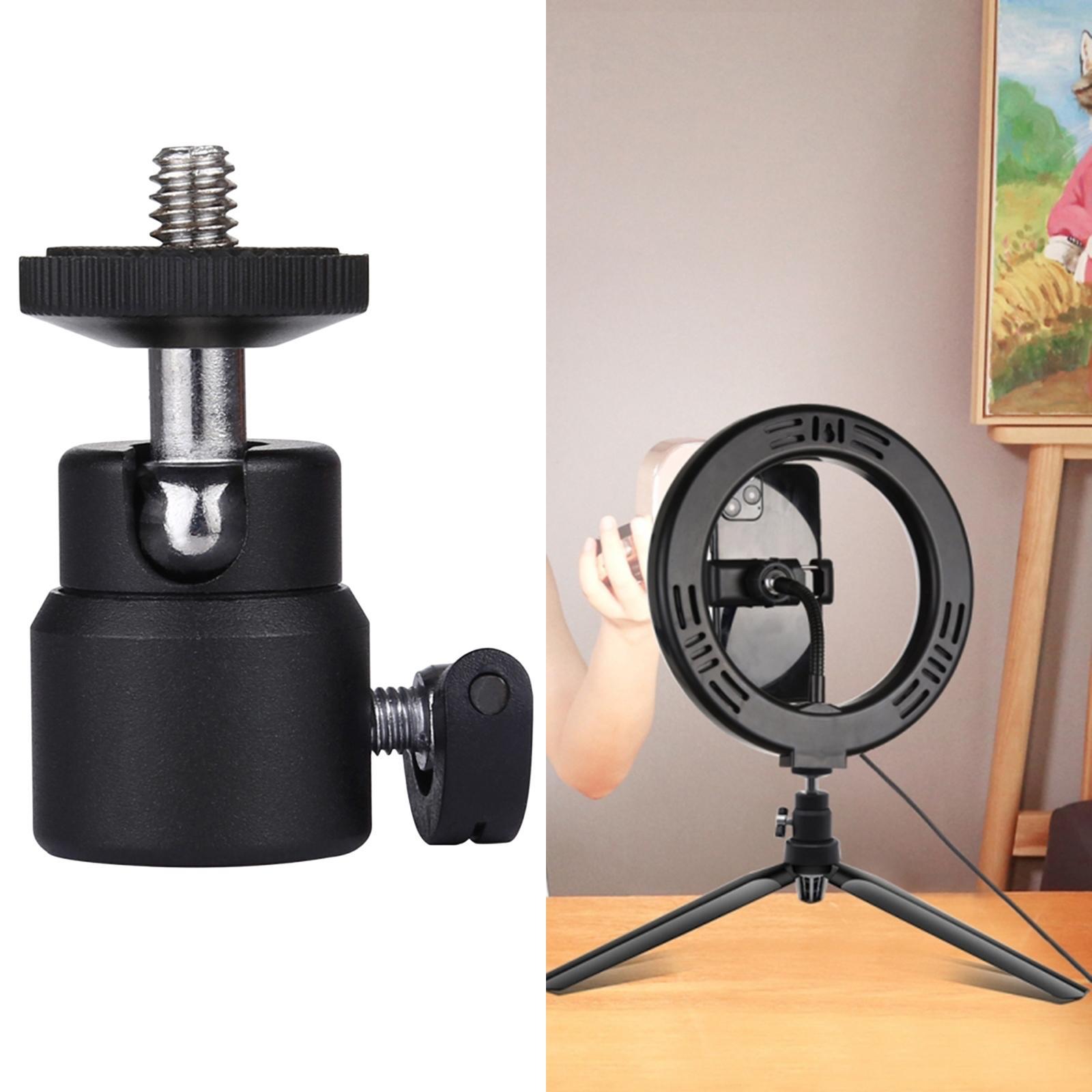 Camera Ball Head Standard 1/4inch Screw Base 90Degree rotatable Tripod Ball Head