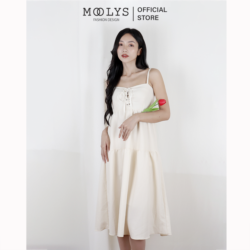 Đầm dài 2 dây dễ thương Moolys MD004