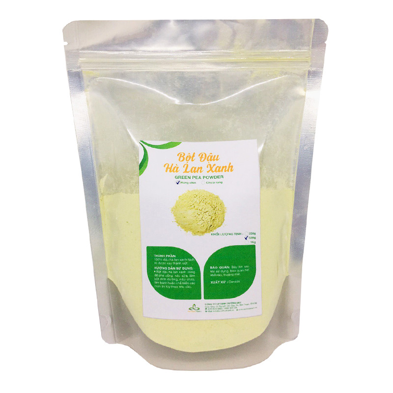 Bột đậu hà lan xanh rang chín Canada 500g