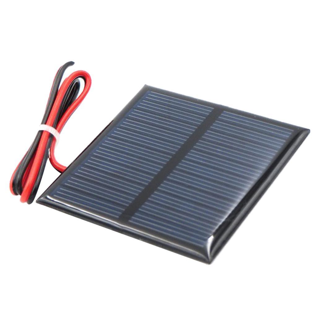 2 x Mini Solar Panel Small Solar Battery Charger with Cable for Mobile Phone