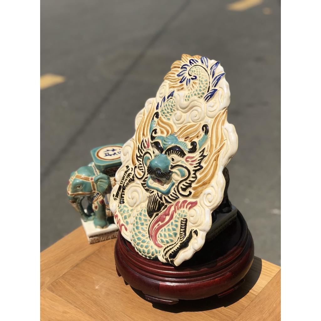 BỘ TRANG TRÍ TREO TƯỜNG RỒNG PHỤNG GỐM SỨ THỦ CÔNG NAM BỘ