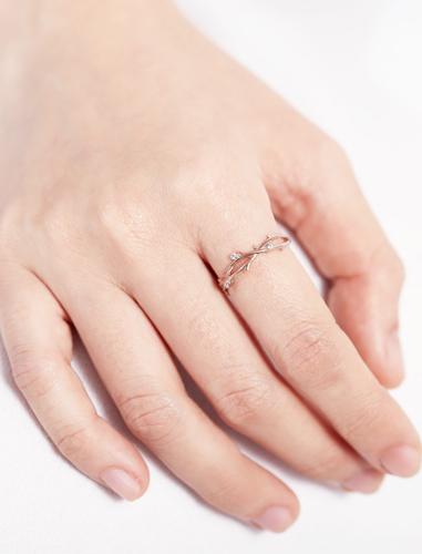 Nhẫn bạc đơn giản nụ hoa rẻ đẹp Gix Jewel N21