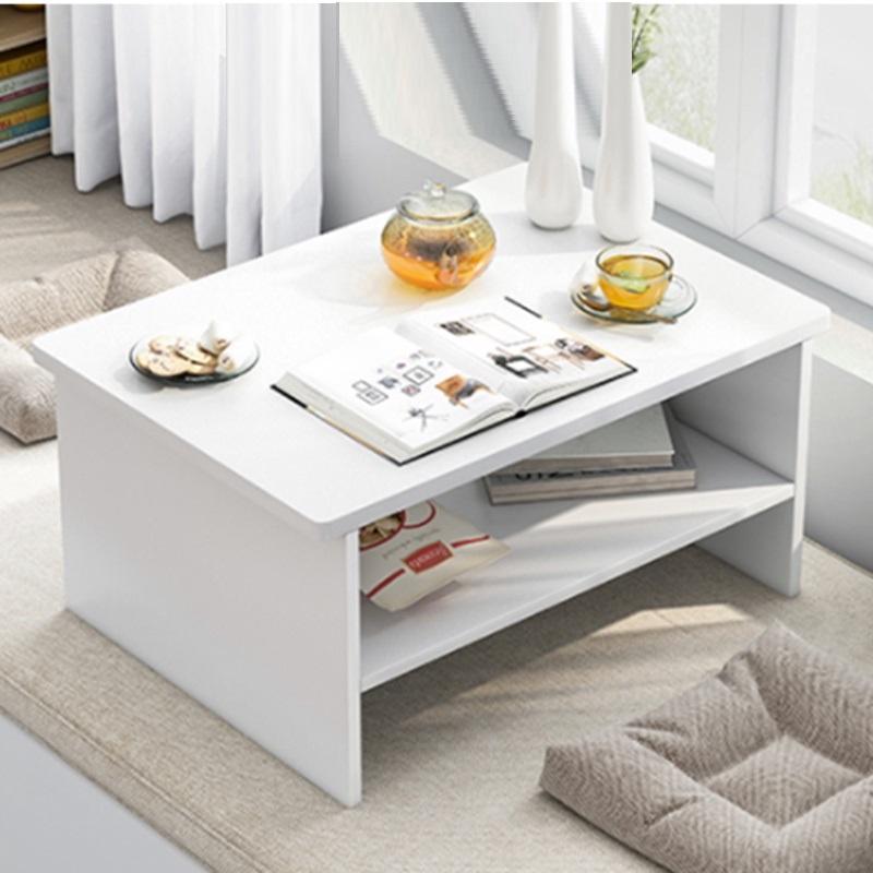 Bàn Học Ngồi Bệt 2 Ngăn Có Thể Làm Bàn Trà Phong Cách Hiện Đại Chất Gỗ Mdf Phủ Melamin Cốt Xanh Chống Ẩm.