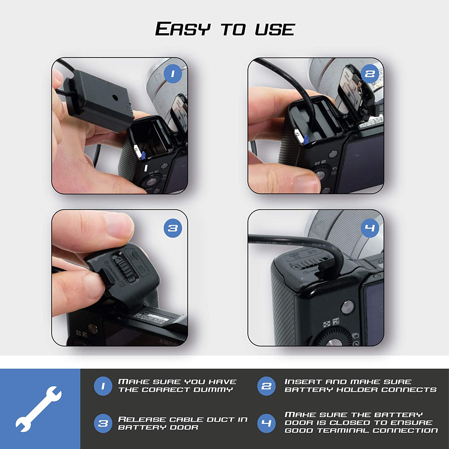 Pin ảo/ giả pin/ Pin Dummy Kingma for Sony NP-FZ100, Hàng nhập khẩu
