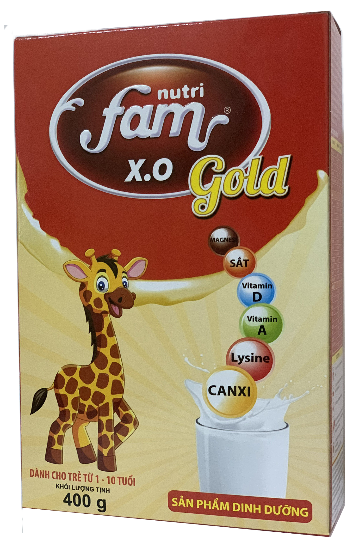 Combo 6 hộp Sữa bột FAM X.O GOLD - Hộp giấy 400gr