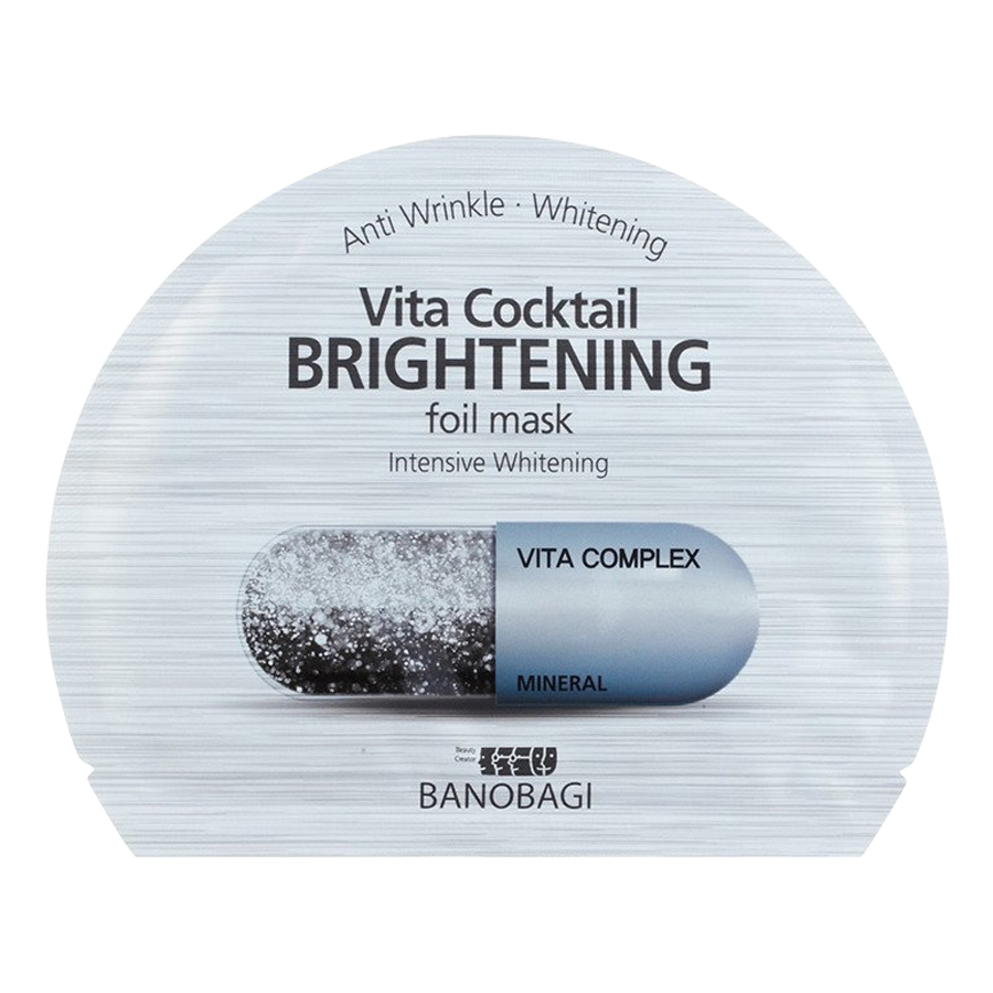 Combo 10 Mặt Nạ Dưỡng Da Trắng Mịn Banobagi Vita Cocktail Foil Mask Hàn Quốc Dành Cho Da Khô #Brightening