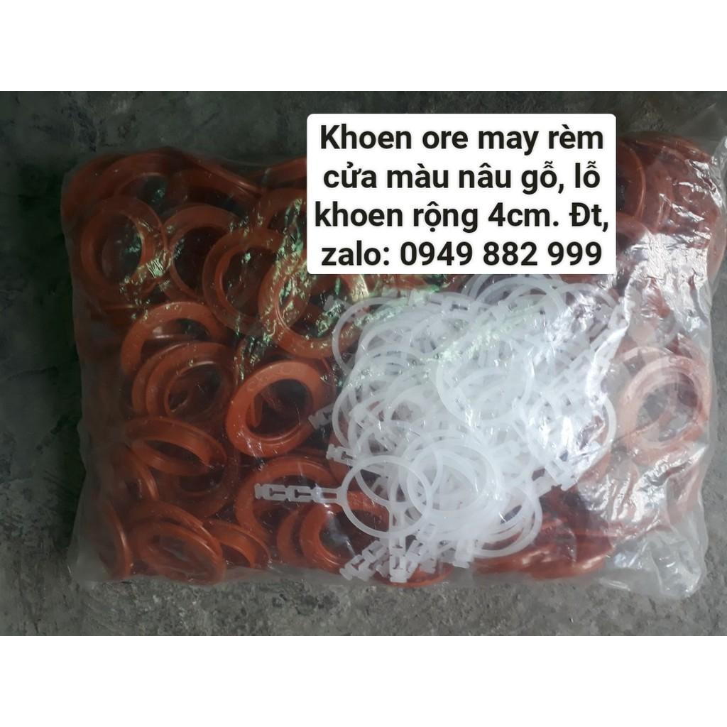 Khoen Ore May Rèm Cửa Màu Nâu Gỗ