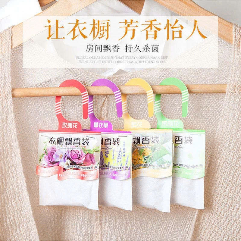 COMBO 4 Túi thơm thảo mộc treo tủ quần áo, khử mùi giày dép, ô tô, đuổi côn trùng nhiều mùi hương - Giao Màu Ngẫu Nhiên