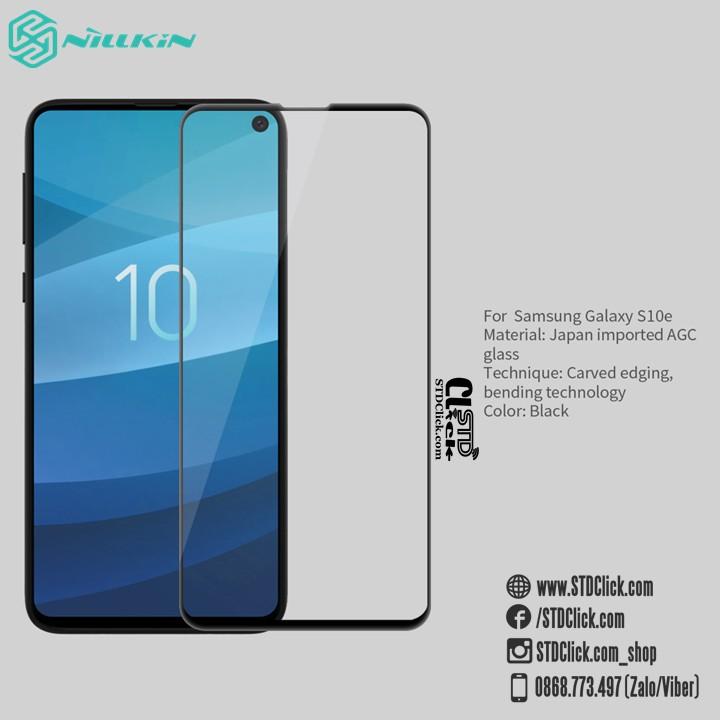 MIẾNG DÁN CƯỜNG LỰC DÀNH CHO ĐIỆN THOẠI SAMSUNG GALAXY S10E NILLKIN 3D CP+MAX