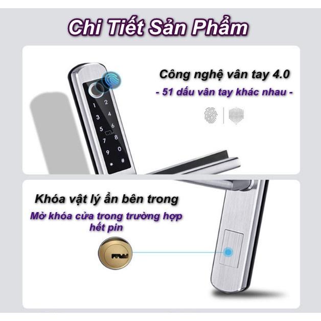 Khóa Cửa Vân Tay Thông Minh Đa Chức Năng Hàng Cao Cấp thế hệ mới