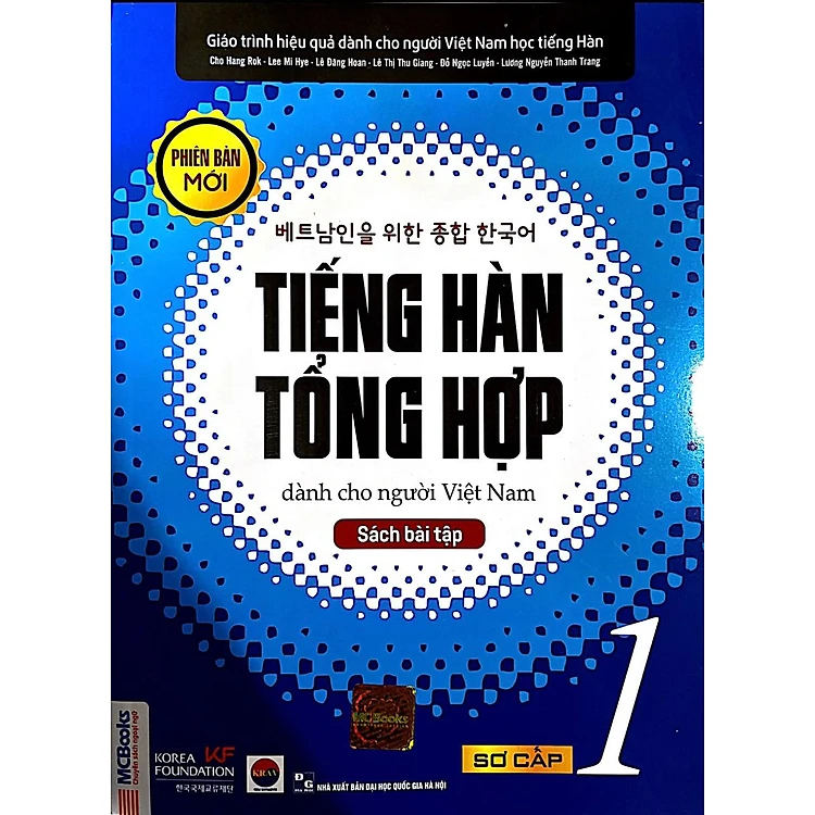 Combo 2 Sách Tiếng Hàn Tổng Hợp Sơ Cấp 1 Dành Cho Người Việt Nam (Bản In Màu - Học Kèm App) - Tặng Kèm Bộ Bookmark.