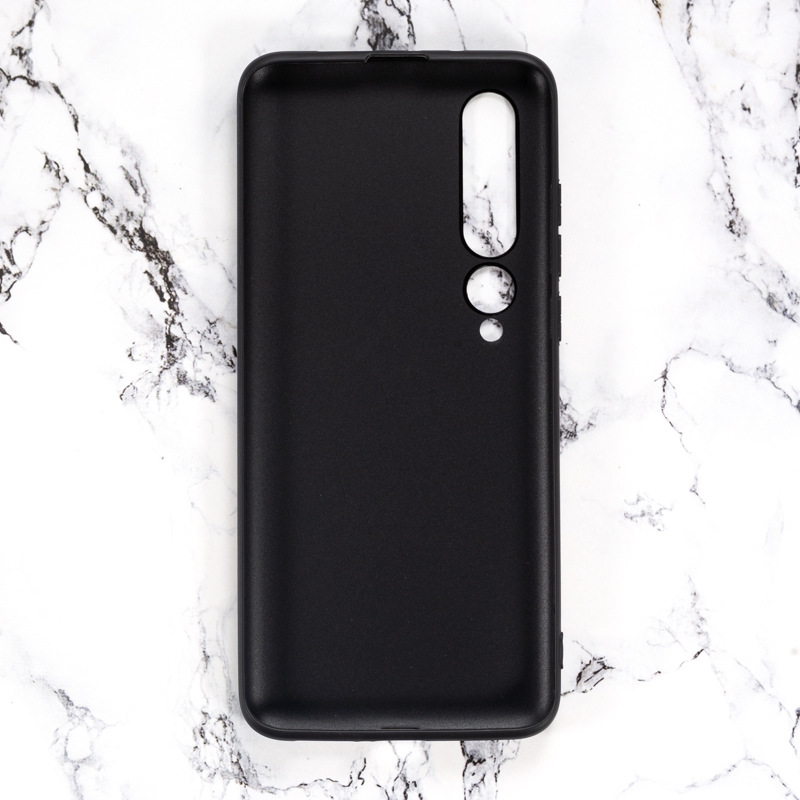 Ốp lưng cho Xiaomi Mi 10 Pro chất liệu silicon dẻo màu đen chống sốc