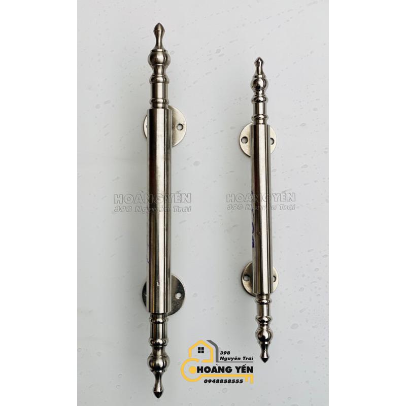 Tay nắm cửa inox, tay nắm cổng, tay nắm cửa nhựa, nhôm kính inox đặc chuẩn 304 không gỉ 27cm và 32cm