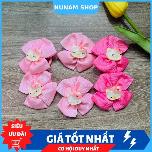 Cột / kẹp tóc nơ kitty màu hồng siêu cưng cho bé Nunam shop