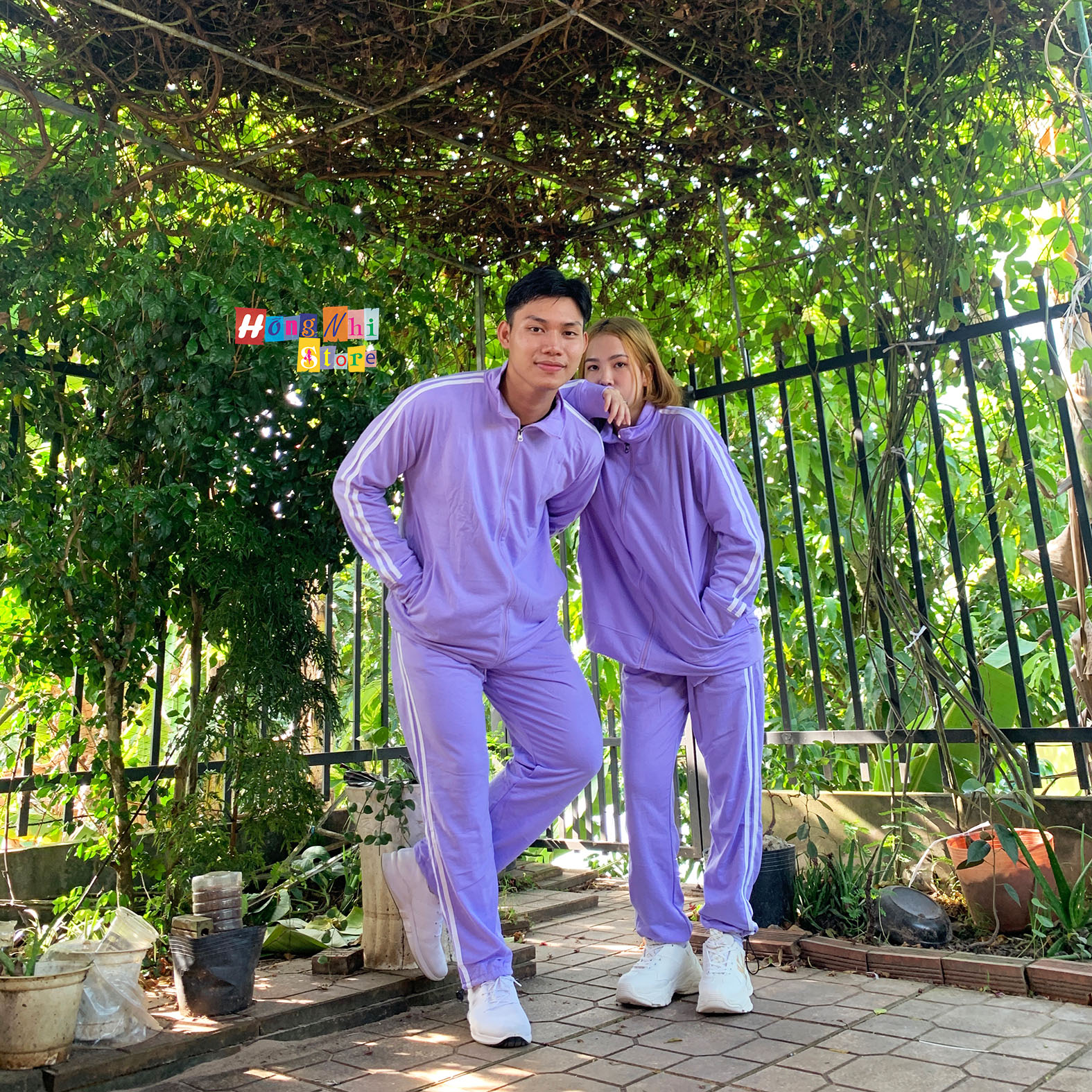 Set Bộ Thể Thao Oversize Ulzzang Unisex Áo Khoác Tay Dài Quần Jogger Dài Màu Tím Cao Cấp - MM