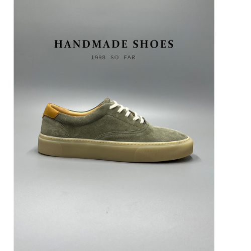 GIÀY SNEAKER SK006 DA BÒ CAO CẤP HIỆU GOW- SK006