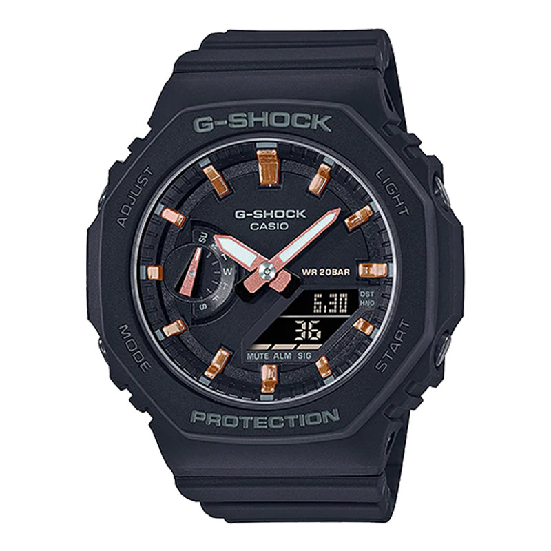 Đồng hồ nữ Casio G-Shock GMA-S2100-1ADR size nhỏ lõi Carbon | GMA-S2100-1A nữ